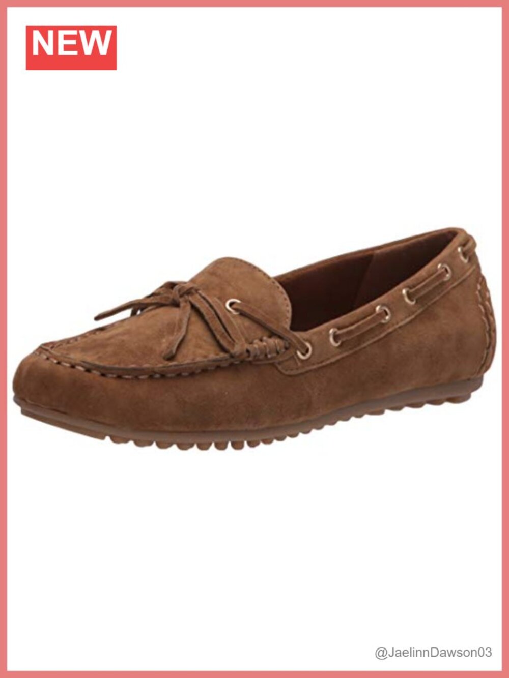 Women's Leather Suede Loafer Flats with Fringe Tassel, Slip-On